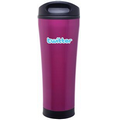 18 Oz. Fuchsia Cara Stainless Steel Tumbler